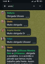 Depoimento WhatsApp